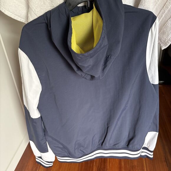 Tommy Hilfiger TH85 Colorblock Hooded Jacket Size Small Petite Blue White NWOT - Picture 10 of 16